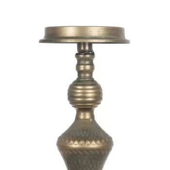 Candleholder Golden Iron 14 x 14 x 59 cm 2