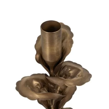 Candleholder Golden Iron 9,5 x 9,5 x 30 cm 2