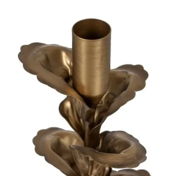 Candleholder Golden Iron 9,5 x 9,5 x 21 cm 2