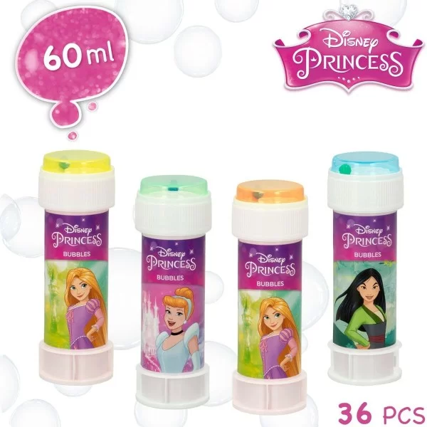 Bubble blower Princesses Disney 60 ml 3,8 x 11,5 x 3,8 cm (216 Units)