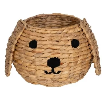 Basket Dog Black Beige Natural Fibre 27 x 27 x 19 cm 2