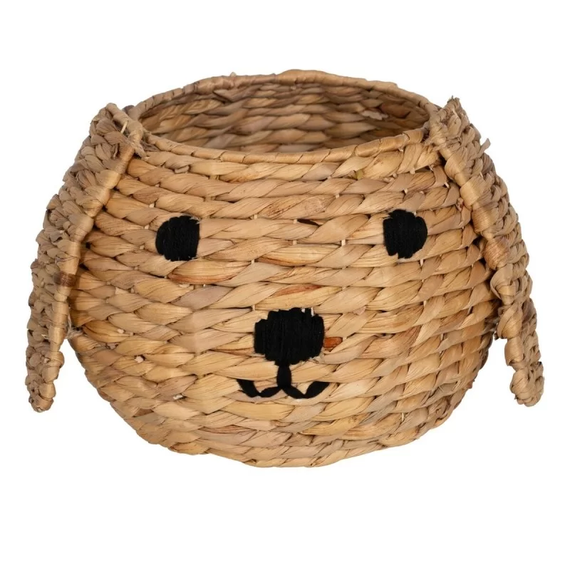 Basket Dog Black Beige Natural Fibre 27 x 27 x...