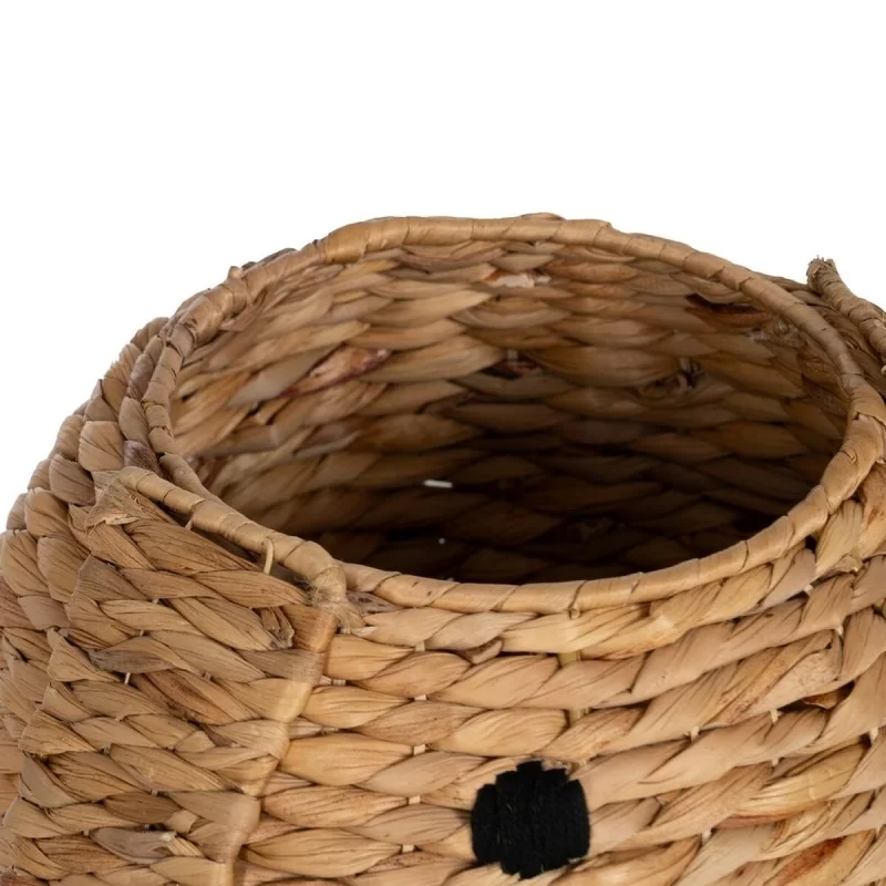 Basket Dog Black Beige Natural Fibre 27 x 27 x...