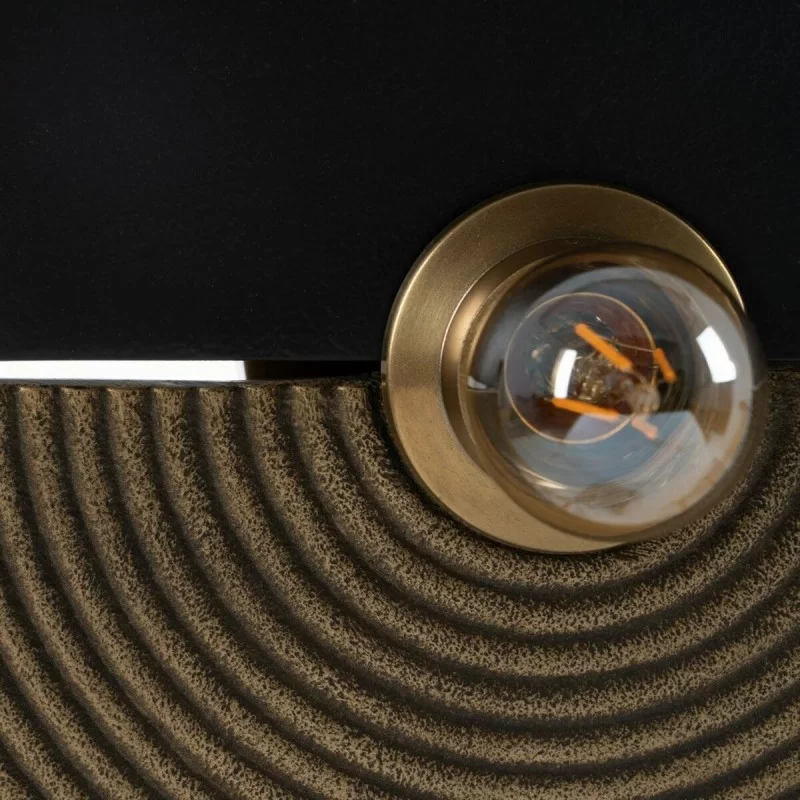 Wall Light Black Golden Aluminium Iron A...