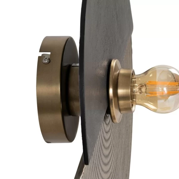 Wall Light Black Golden Aluminium Iron A 220-240 V 41 x 9 x 36 cm