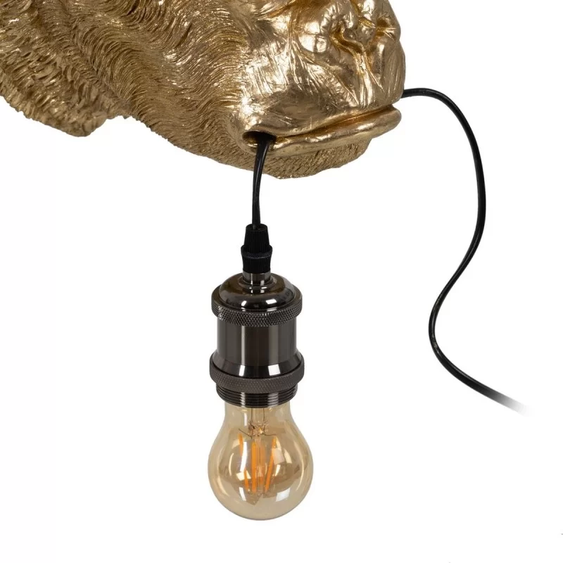 Wall Light Golden Resin A 40 W Gorilla 220-240...
