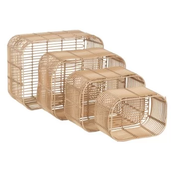 Set of Baskets Natural Resin 46 x 35 x 23 cm (4 Units) 2