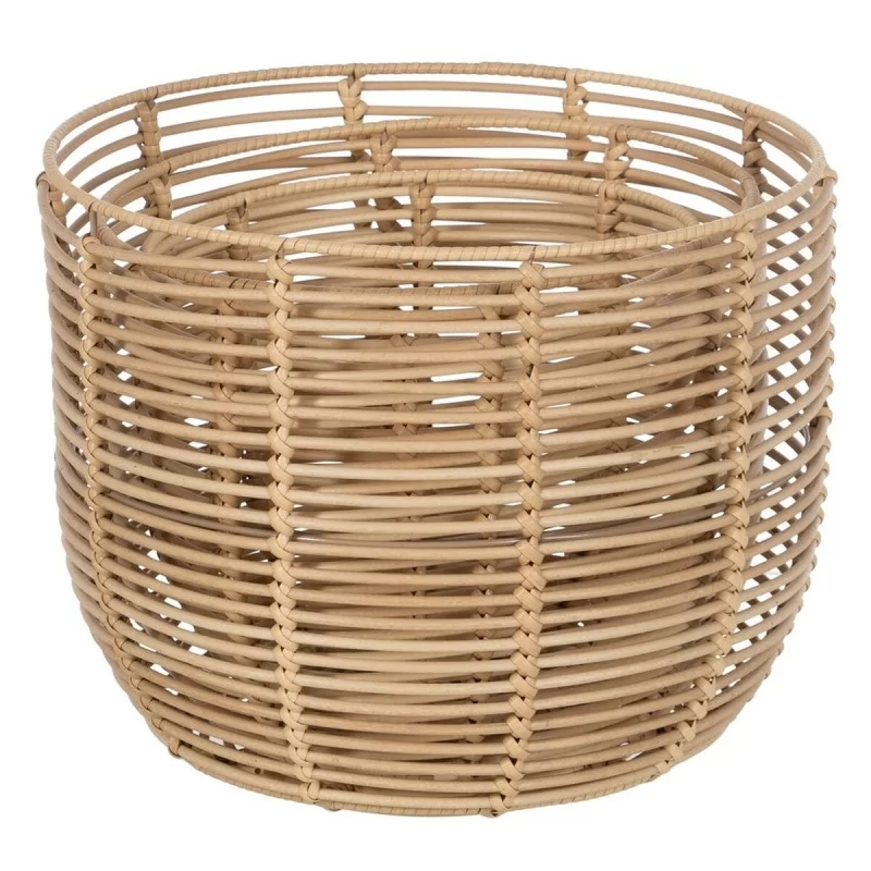 Set of Baskets Natural Resin 35 x 35 x 29 cm (3...