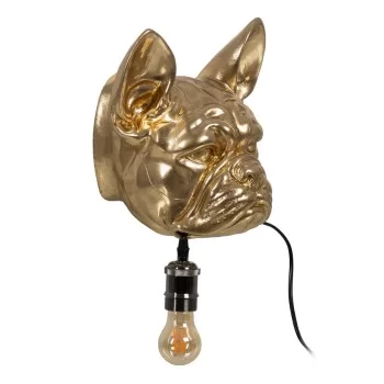 Wall Light Golden Resin A 40 W Dog 220-240 V 28 x 26,5 x...