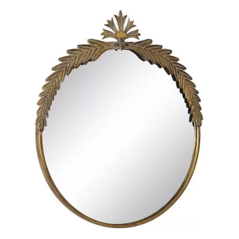 Wall mirror Golden Crystal Iron 63 x 3,5 x 70 cm 2