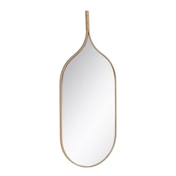 Wall mirror Natural Crystal MDF Wood 37 x 2 x 90 cm 2