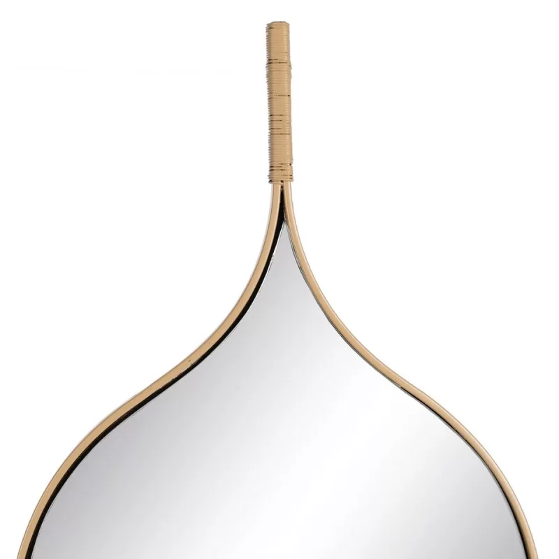 Wall mirror Natural Crystal MDF Wood 37 x 2 x...