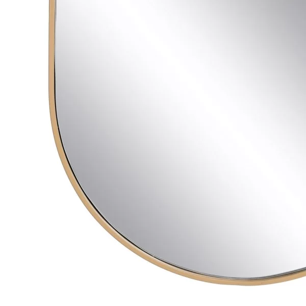 Wall mirror Natural Crystal MDF Wood 37 x 2 x 90 cm