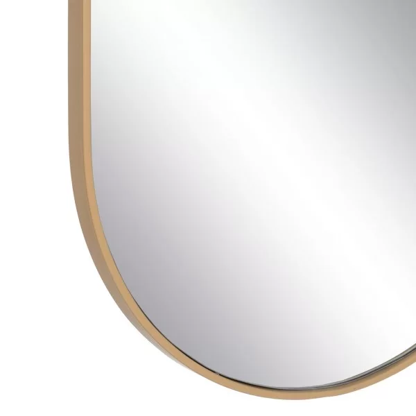 Wall mirror Natural Crystal MDF Wood 37 x 2 x 90 cm
