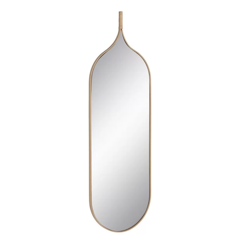 Wall mirror Natural Metal Crystal MDF Wood 38 x...