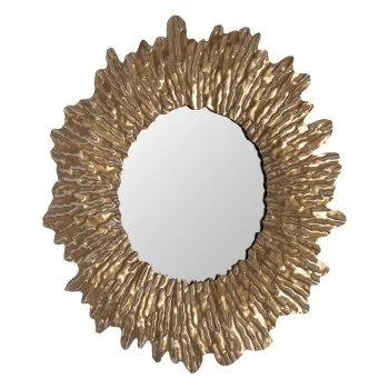 Wall mirror Golden Crystal Iron 75 x 5 x 75 cm 2