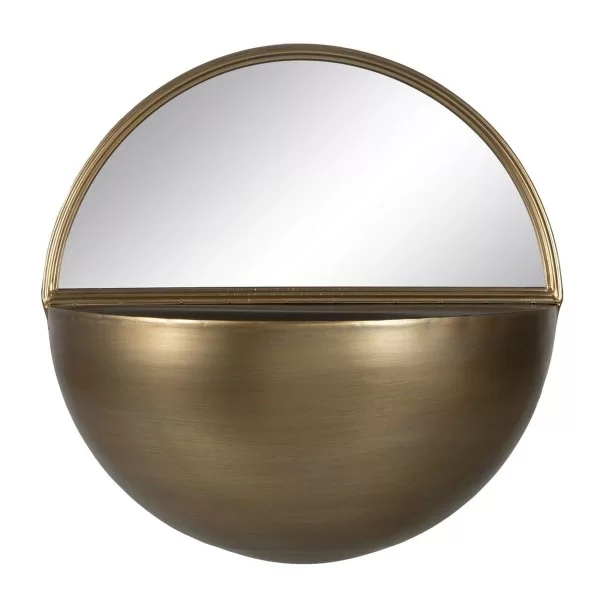 Wall mirror Golden Crystal Iron 36 x 17 x 40 cm