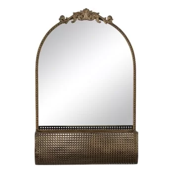 Wall mirror Golden Crystal Iron 47 x 17,5 x 53 cm 2