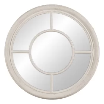 Wall mirror White Wood Crystal Paolownia wood Window 79 x...