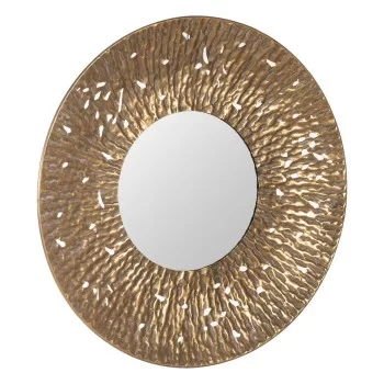 Wall mirror Golden Crystal Iron 76,5 x 7 x 76,5 cm 2