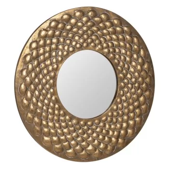 Wall mirror Golden Crystal Iron 81 x 3 x 81 cm 2