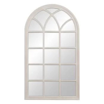 Wall mirror White Wood Crystal Paolownia wood Window 80 x...