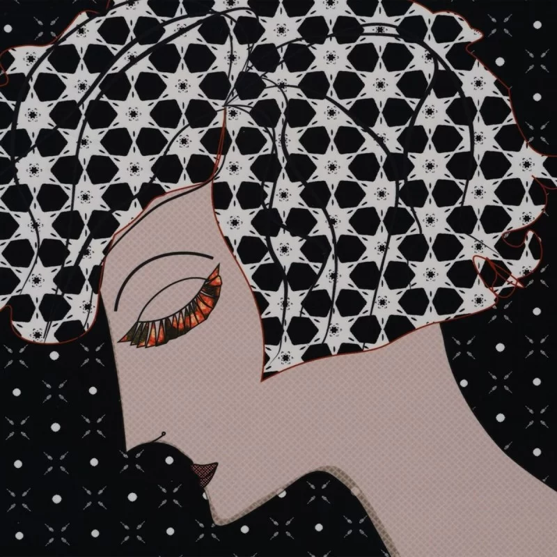 Wall Decoration Tapestry Lady Hemp Fir wood...