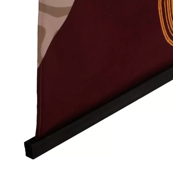 Wall Decoration Tapestry Hemp Fir wood Fabric 125 x 1,7 x 160 cm