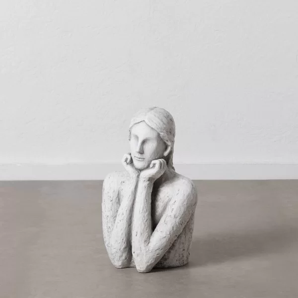 Bust Clay Lady 35,5 x 27 x 55 cm