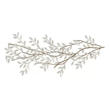 Wall Decoration White Golden Iron Sheets 50,8 x 5,7 x...