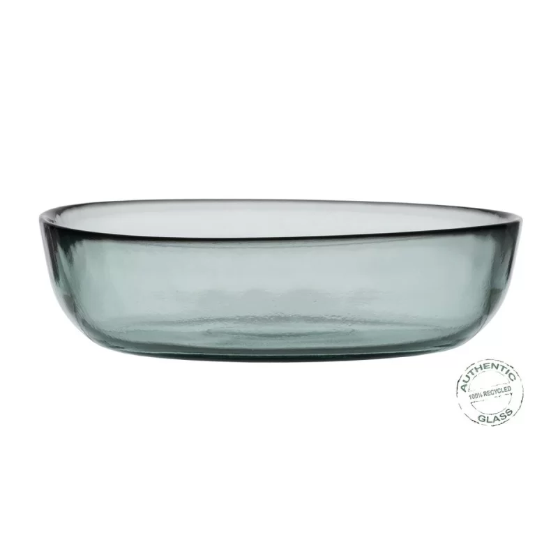 Recycled Glass Centerpiece Green recycled glass...