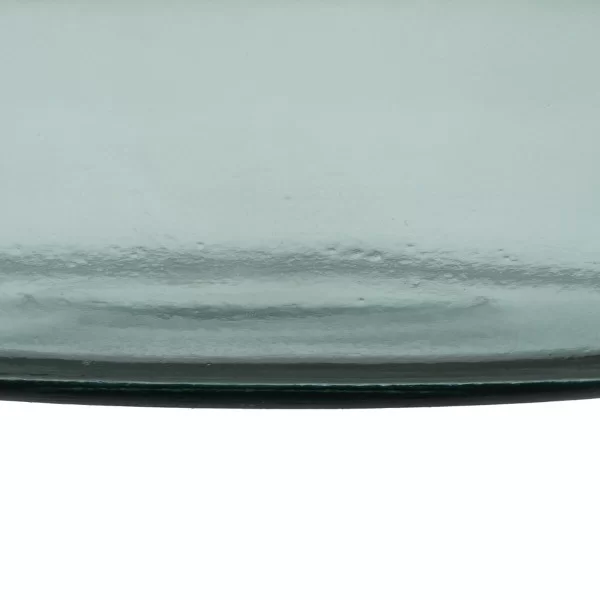 Recycled Glass Centerpiece Green recycled glass 20 x 20 x 5 cm