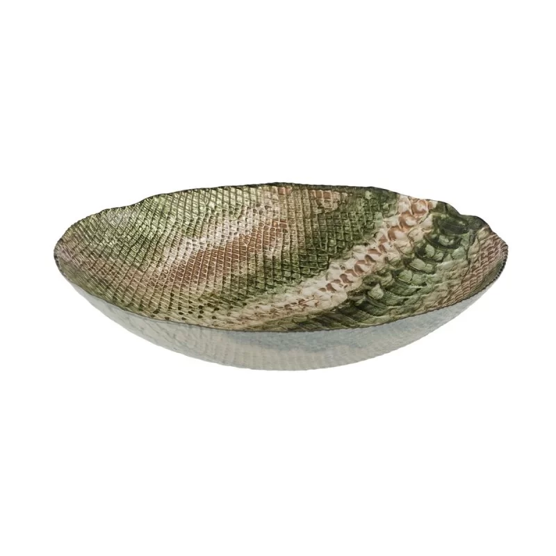 Centerpiece Olive Glass 40 x 40 cm