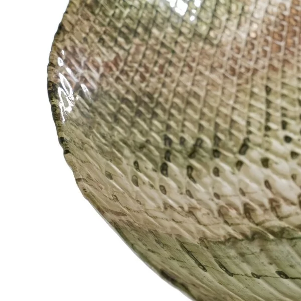 Centerpiece Olive Glass 40 x 40 cm