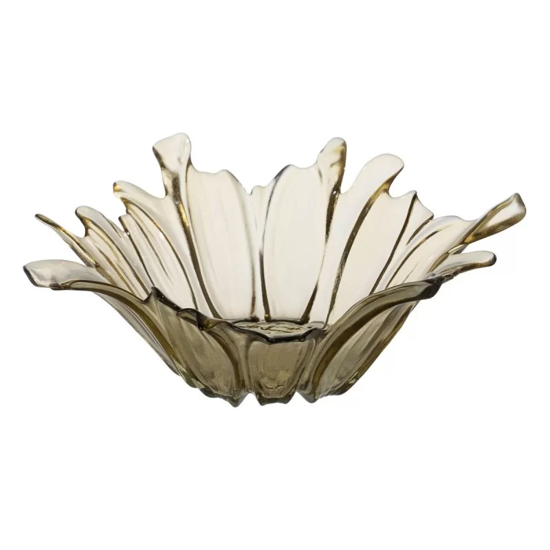 Centerpiece Olive Crystal 28 x 28 x 10,5 cm