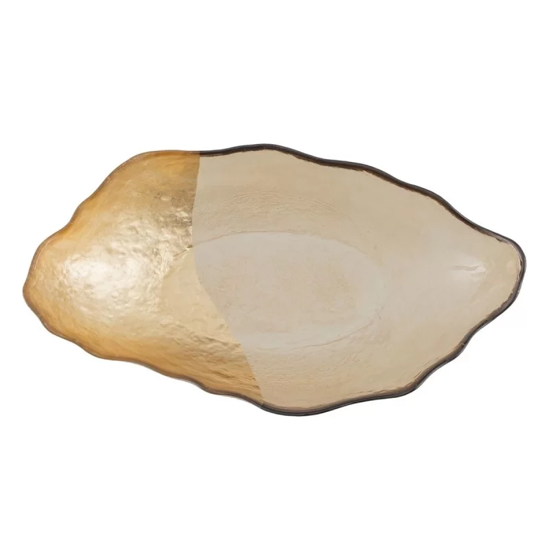 Centerpiece Golden Glass 28 x 15,5 cm