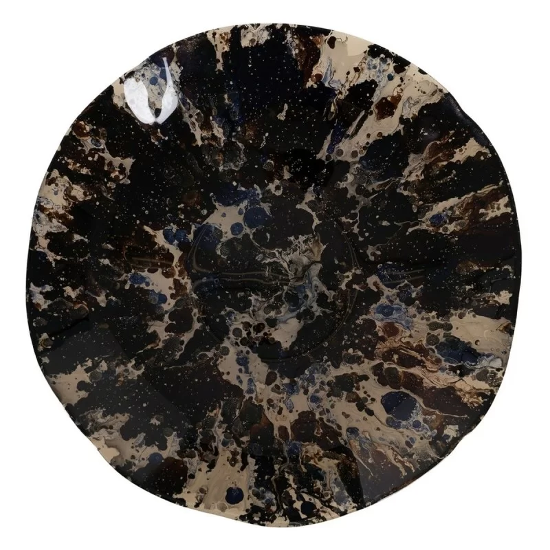 Centerpiece Blue Brown Crystal 39 x 39 x 6,5 cm