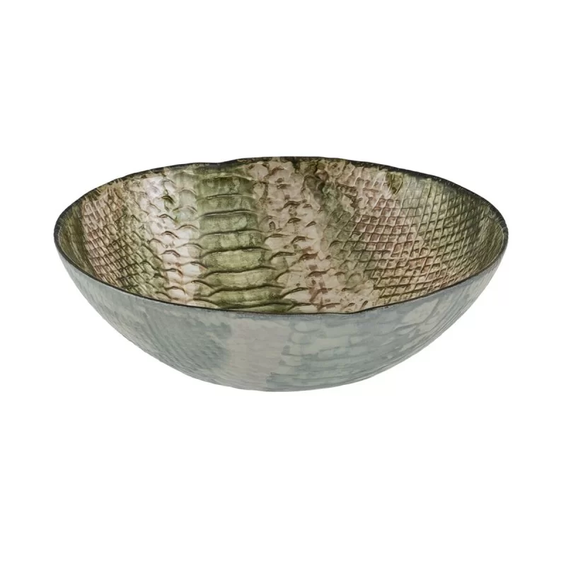 Centerpiece Olive Glass 20 x 20 cm