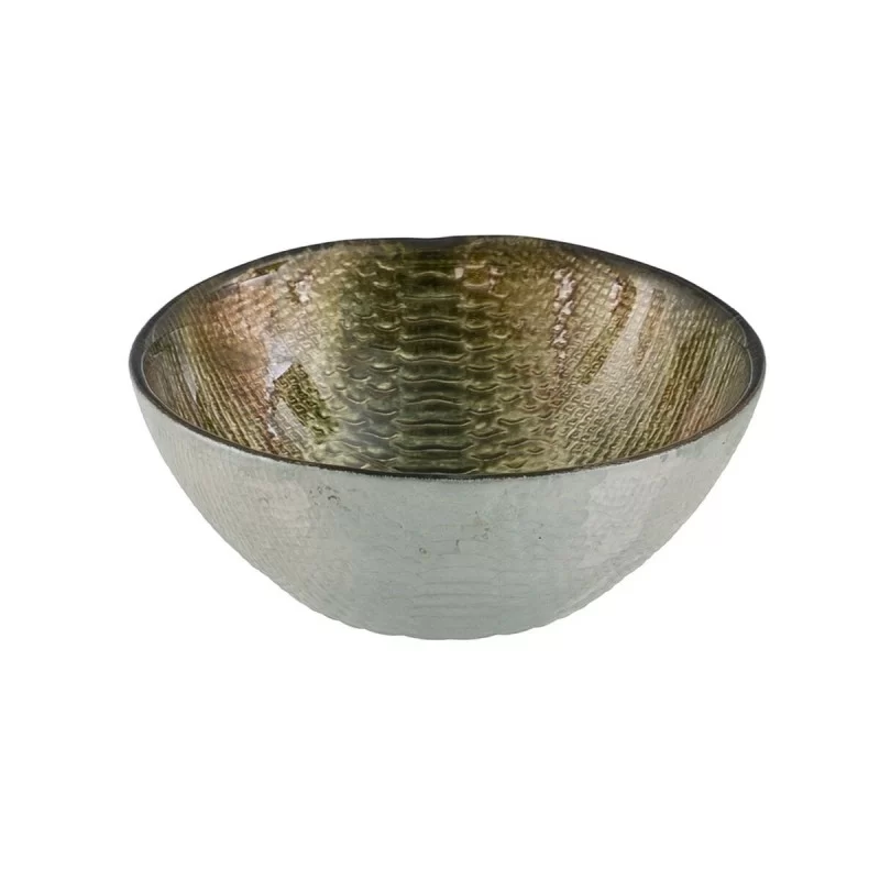 Centerpiece Olive Glass 14 x 14 cm