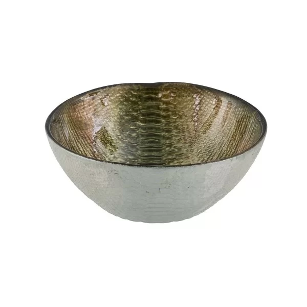 Centerpiece Olive Glass 14 x 14 cm