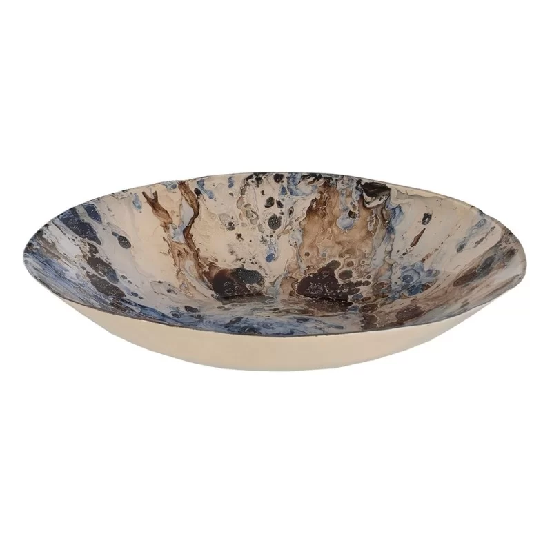 Centerpiece Blue Brown Crystal 29 x 29 x 5 cm