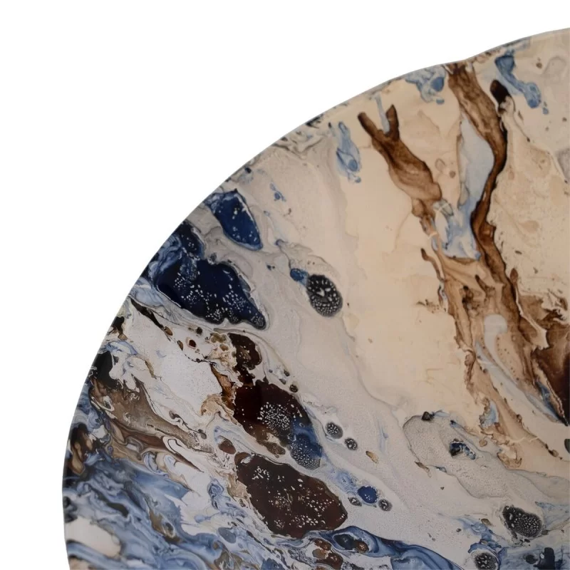 Centerpiece Blue Brown Crystal 29 x 29 x 5 cm