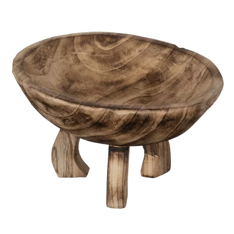 Centerpiece Beige Wood 30 x 30 x 18 cm
