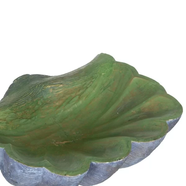 Centerpiece Shell Green Grey 35 x 28 x 12 cm