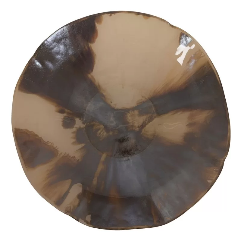 Centerpiece Brown Cream Crystal 40 x 40 x 9 cm