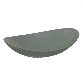 Centerpiece Green Golden Polyresin 35,3 x 22,5 x 8,5 cm