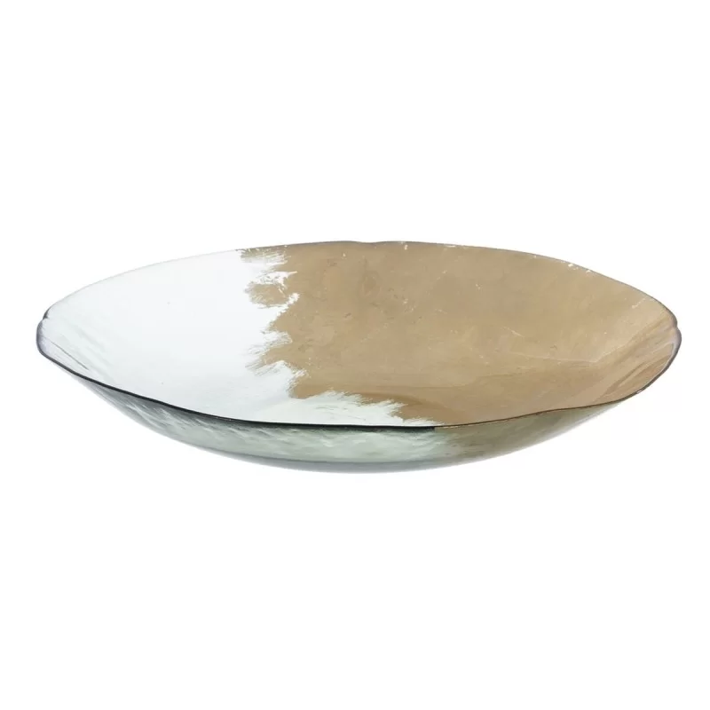 Centerpiece Golden Crystal 39 x 39 x 6,5 cm