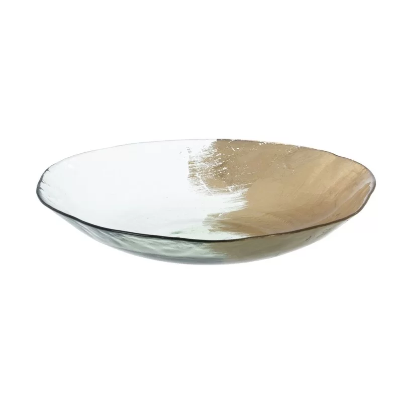 Centerpiece Golden Crystal 29 x 29 x 5 cm