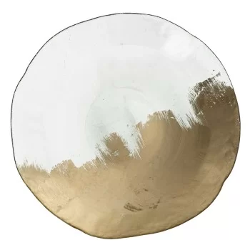 Centerpiece Golden Crystal 29 x 29 x 5 cm 2