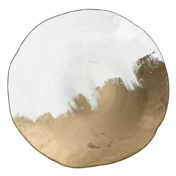 Centerpiece Golden Crystal 29 x 29 x 5 cm